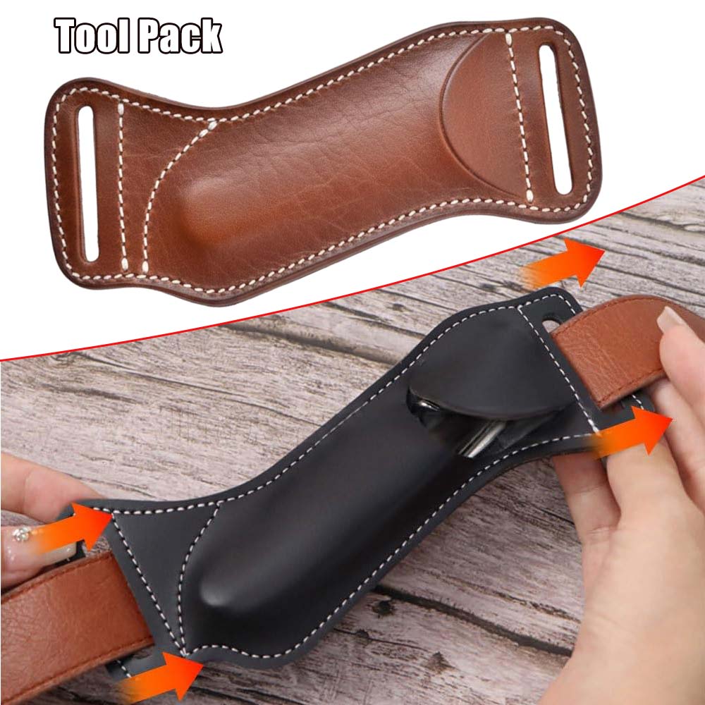 Edc Carry Belt Leather - حقيبة أدوات تكتيكية، جراب سكين قابل