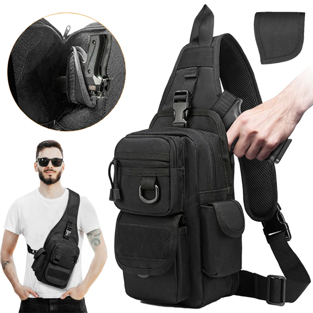 Edc Concealed Carry Sling Bag - حقيبة مسدس تكتيكية للحمل المخفي، حقيبة