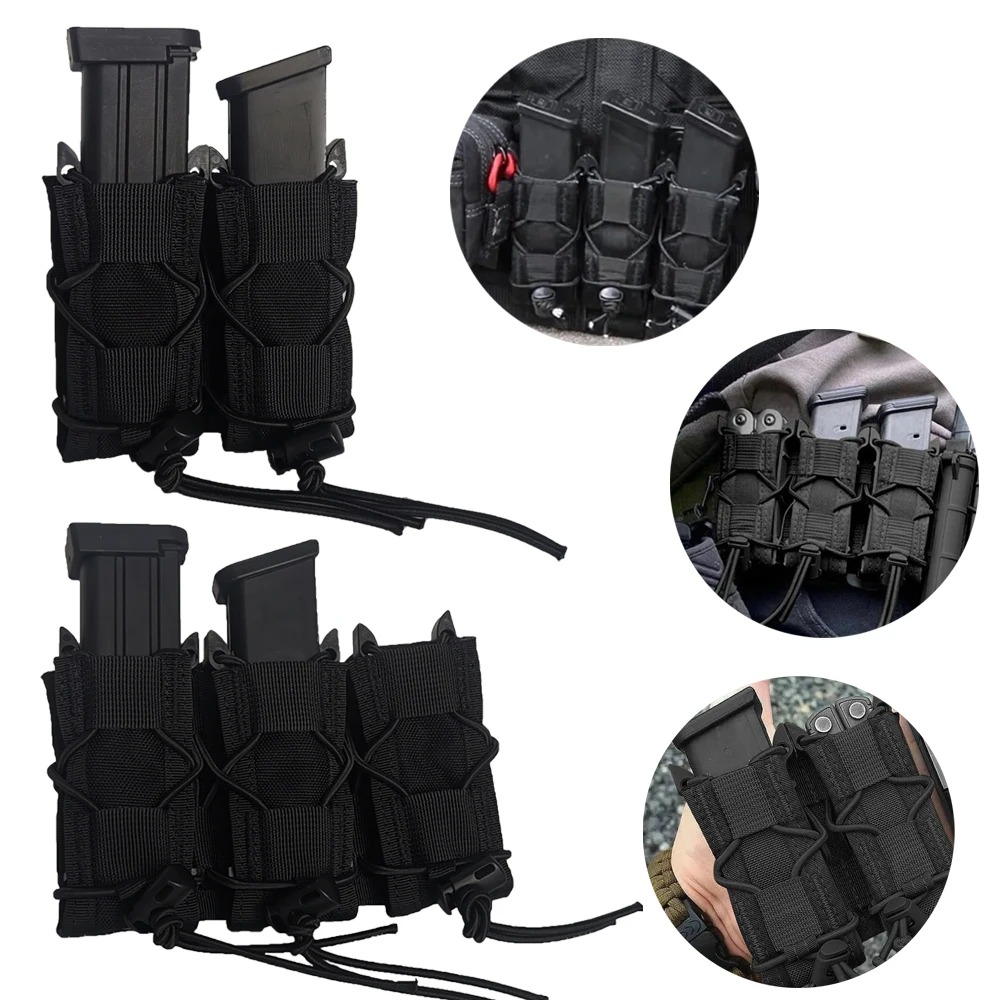 Edc Carry Kit - حقيبة مجمعة مزدوجة/ثلاثية لمسدس 9 ،