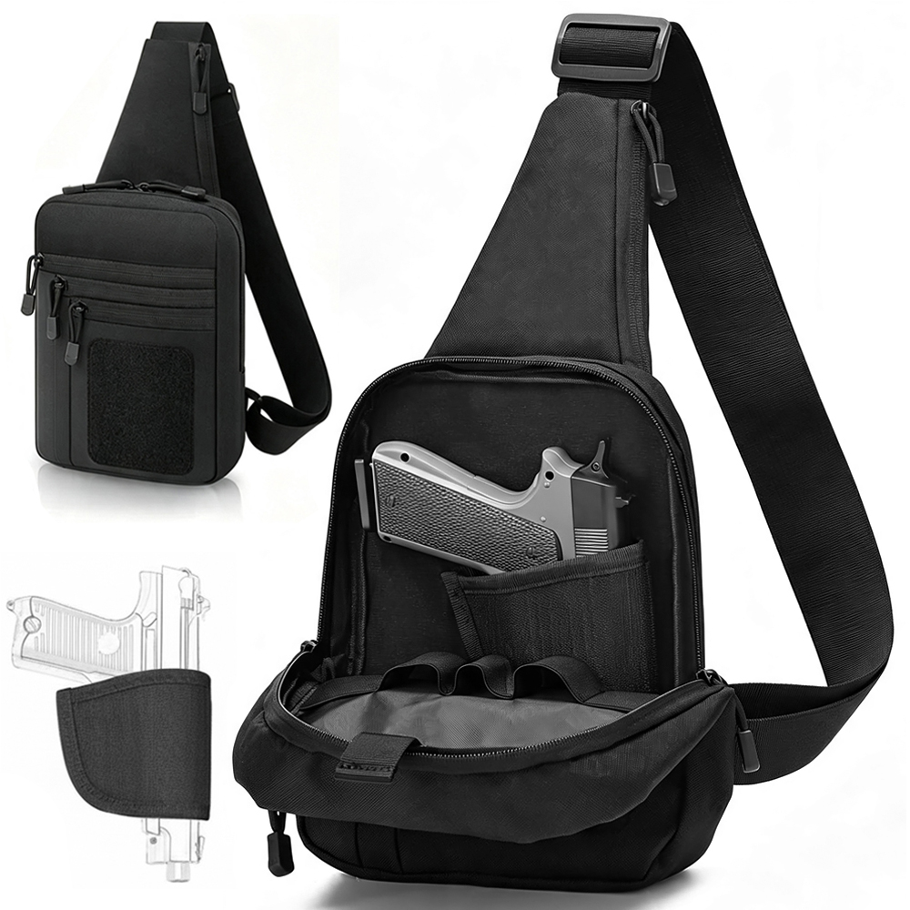 حقيبة صدرية مخفية لحمل المسدس، - مراجعة Edc Concealed Carry Sling Bag وسعره