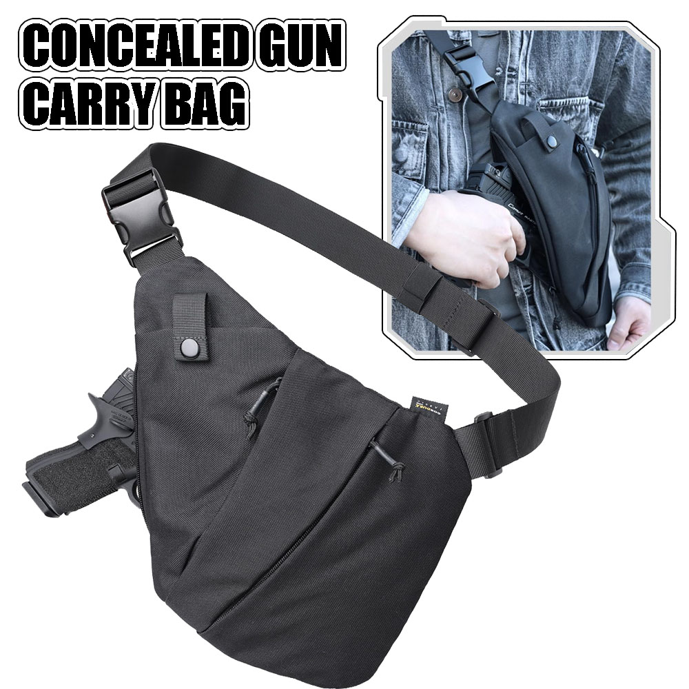 حقيبة حمل بندقية تكتيكية مخفية - مراجعة Edc Concealed Carry Sling Bag وسعره