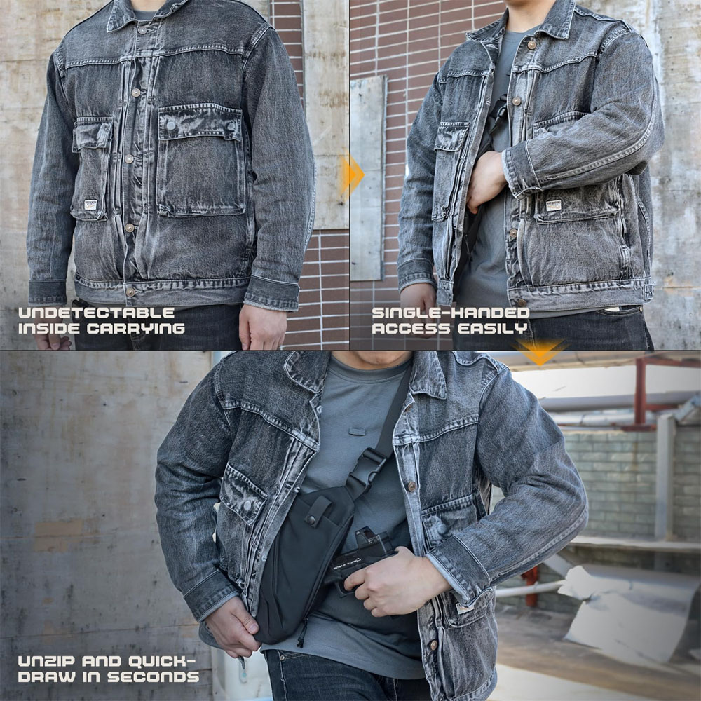 حقيبة حمل بندقية تكتيكية مخفية - مراجعة Edc Concealed Carry Sling Bag وسعره