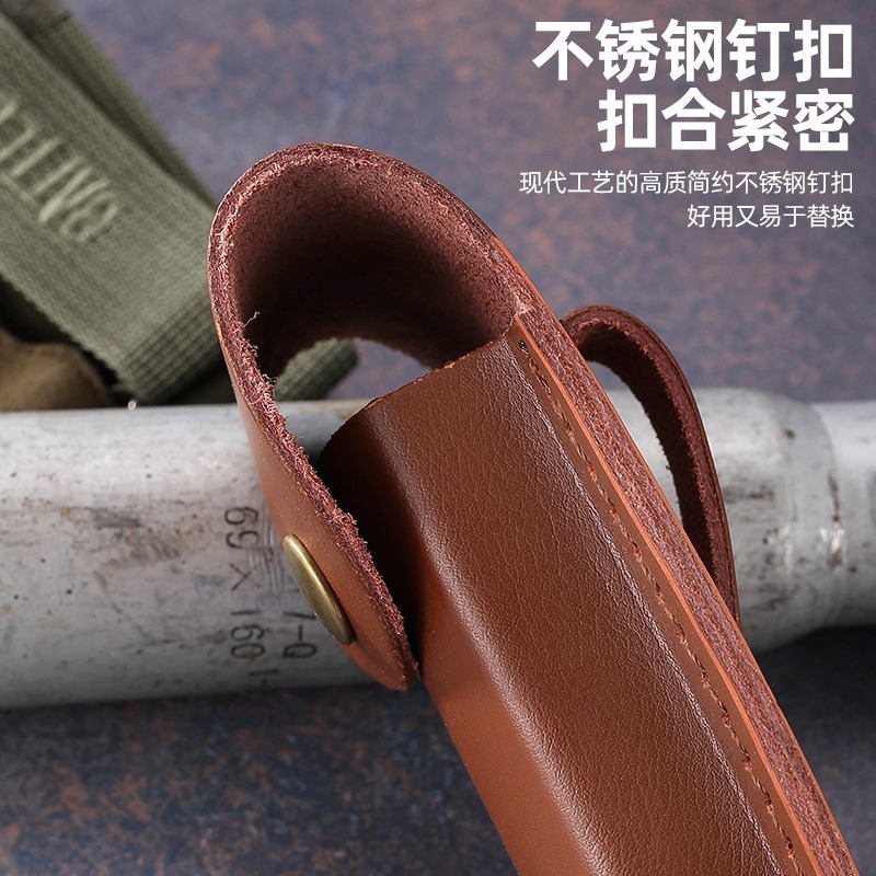 غمد سكين من الجلد الطبيعي لسكي - مراجعة Edc Carry Belt Leather وسعره