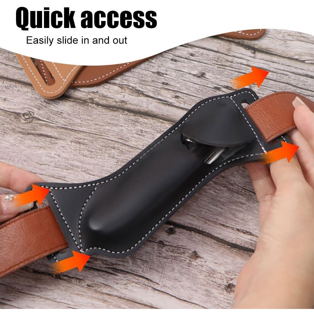 حافظة سكين تكتيكية قابلة للطي  - مراجعة Edc Carry Belt Leather وسعره