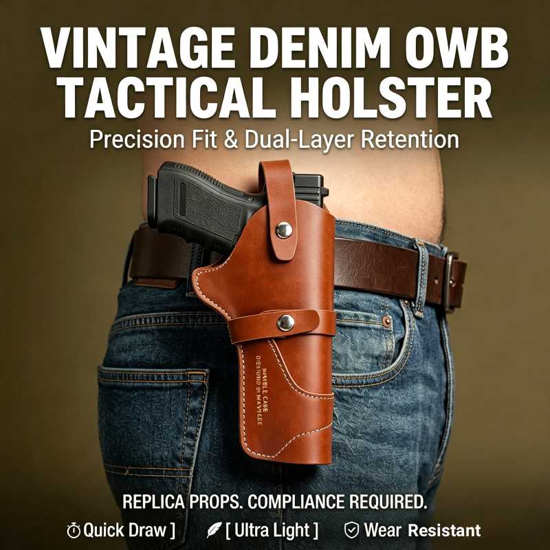 حافظة مسدس جلدية كلاسيكية للحم - مراجعة Edc Carry Belt Leather وسعره