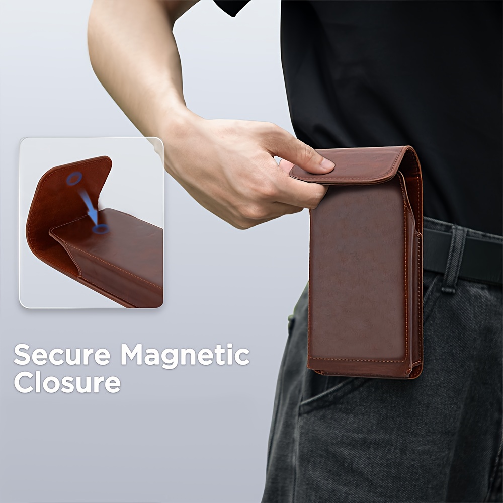 حافظة هاتف من الجلد الصناعي ال - مراجعة Edc Carry Belt Leather وسعره