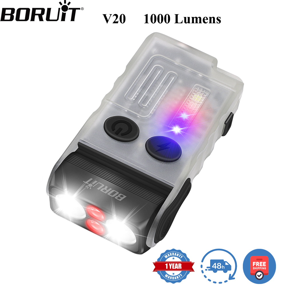 BORUiT V20 مصباح يدوي LED مع ص - مراجعة Keychain Flashlight وسعره