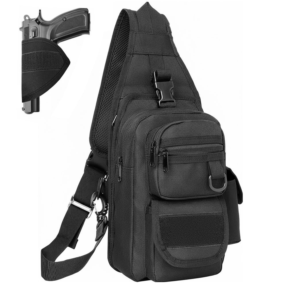 حقيبة مسدس مخفية للحمل، حقيبة  - مراجعة Edc Concealed Carry Sling Bag وسعره