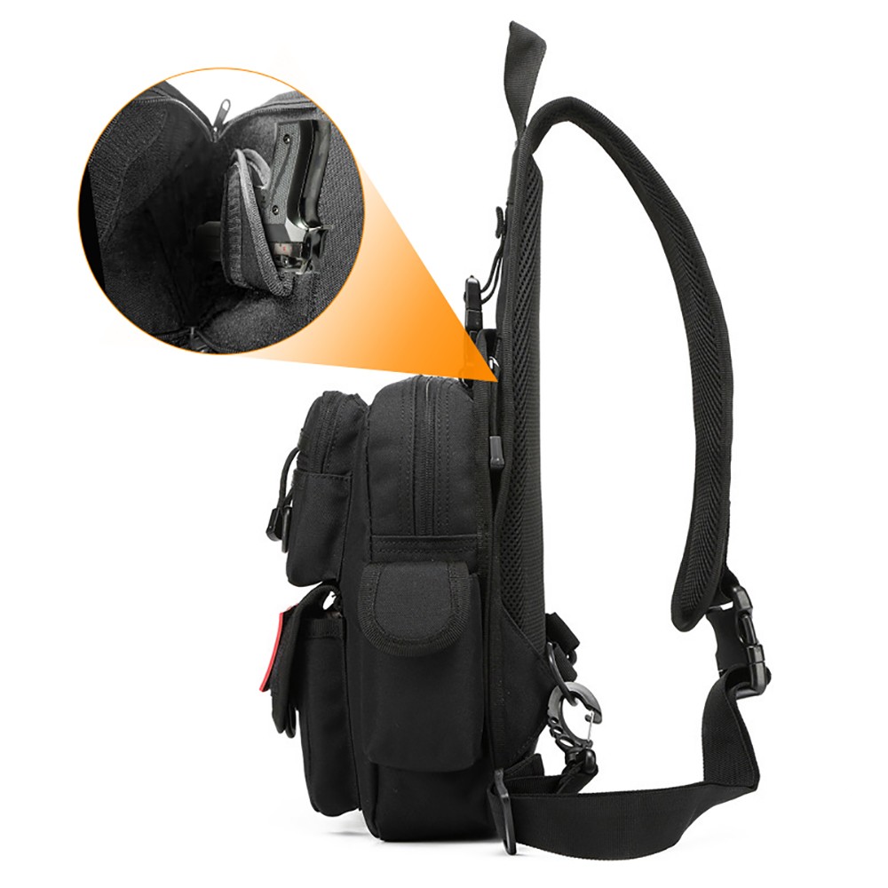 حقيبة مسدس مخفية للحمل، حقيبة  - مراجعة Edc Concealed Carry Sling Bag وسعره
