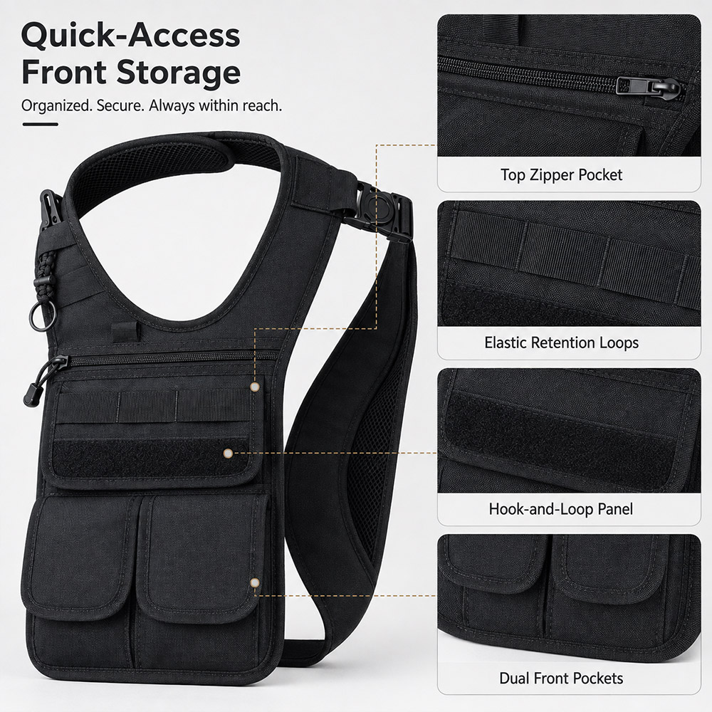 حقيبة أدوات تكتيكية مخفية تحت  - مراجعة Edc Concealed Carry Sling Bag وسعره