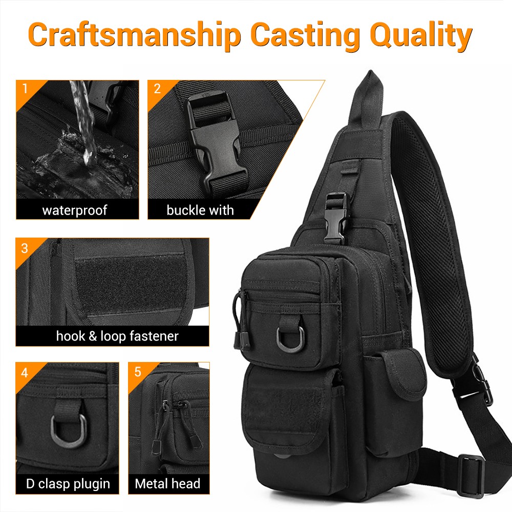 حقيبة مسدس تكتيكية للحمل المخف - مراجعة Edc Concealed Carry Sling Bag وسعره