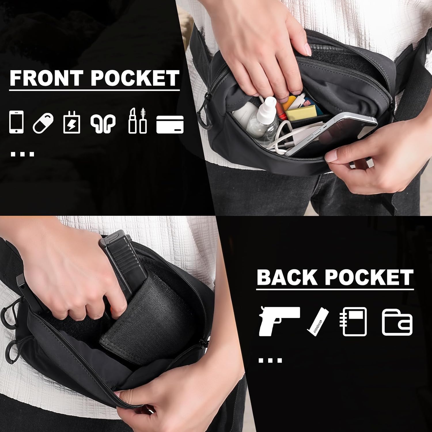 حزمة مراوح تكتيكية مع حافظة حق - مراجعة Edc Carry Gun وسعره