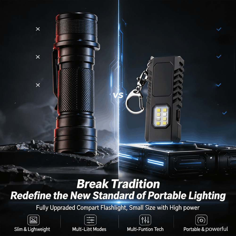 مصباح يدوي صغير متعدد الوظائف  - مراجعة Keychain Flashlight وسعره